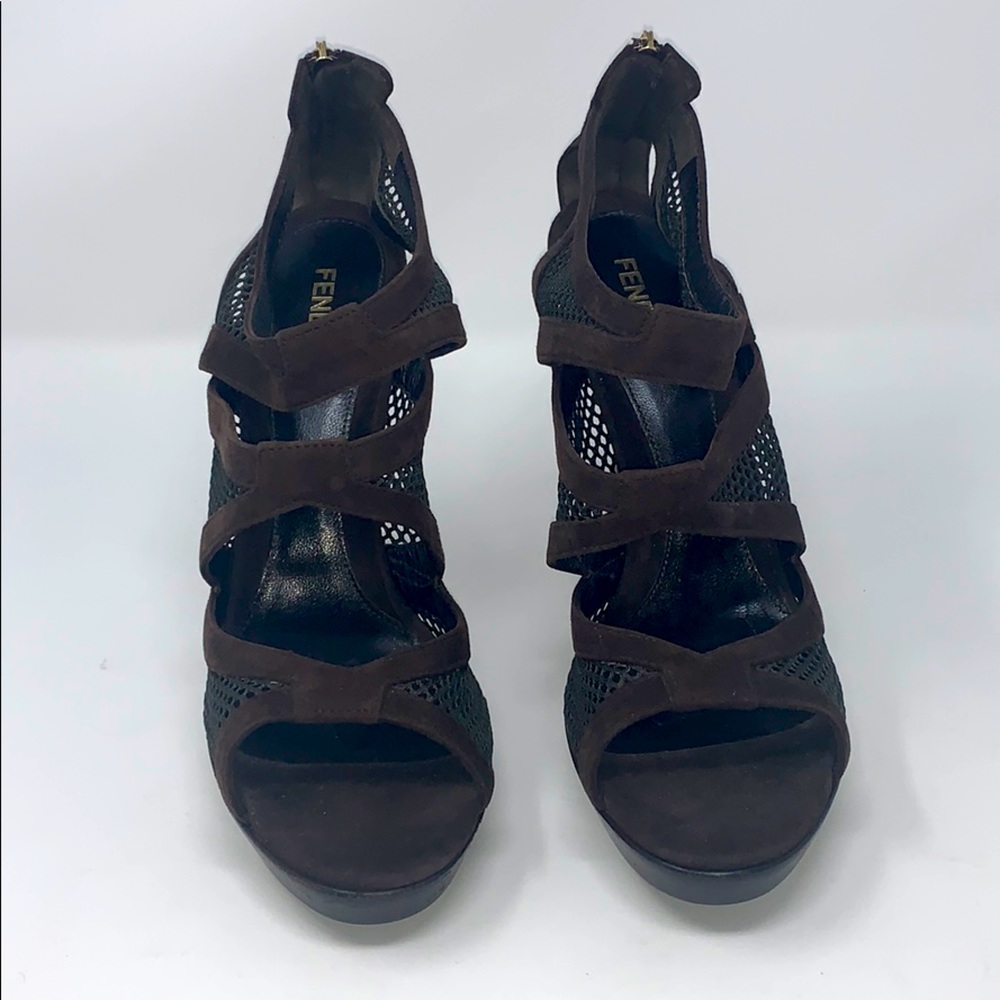 Fendi Dark Brown Heels - Picture 2 of 8